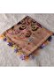 Handmade Needlework Writing, Scarf, Yemeni, Mevlit Cover, Head Cover, 4 Sides Embroidered, 100% Cotton, 100*100cm