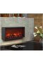 World LED Fireplace Lantern with Realistic Flame Effect – Built-in Recessed Decorative Electric Fireplace with Log Set, Ambient Flame Light, No Heating Function - 2