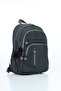 Vital Series Water-Resistant Gray Crinkle Fabric Multi-Compartment Casual Backpack - Stylish School and Travel Bag with Plush Accessories - 2