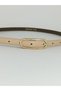 3-Piece Minimal Elegant Buckle Design 1.5cm Thin Gold Buckle Curved Body Women's Belt. Compatible with Pants, Jackets, Dresses, Shirts. - 5