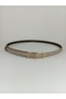 Elegantly Designed 1.5cm Thin Gold Buckle Curved Body Belt for Women, Compatible with Pants, Jackets, Dresses, and Shirts. - 3