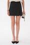 Women's Slit Detailed Polka Dot Short Skirt 260659 - - 3