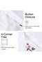 Chlophy Pink Floral Duvet Cover Set Double Bed White Embroidered Flower Girls Luxury Bedding 3Pcs - 6