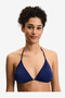 Women Triangle Navy Bikini Top