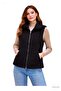 Women's Plush Vest with Lining and Double Pockets, 100% Cotton - 2