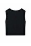 Girl's Buttoned Knitwear Vest 8-18 Years Black - 2
