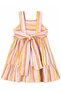 Multi-Colored Striped Cotton Girls' Dress 2-10 Years Old Multi-Colored - 2