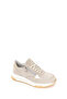 Women's Beige Lace-Up Thick Sole Suede Leather Sneaker 26Sfd371810 - 7