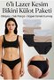 Women'S, Laser Cut Seamless Women's Underwear, Bikini and High Waist, 3 and 6 Piece Sets