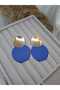 Gold Double Round Design Earrings Stylish Women's Accessory - 3