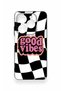 Tecno Spark 20C Compatible Black Good Vibes Patterned Silicone Case - 2