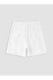 Vizyon New Season White Plus Size Women's Jean Shorts - 3