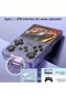 AASHZ Retro Handheld Game Console with 64GB Memory Card, 3.5-inch Screen, Transparent Purple - 4