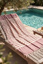 2-Layered Striped Tasseled Multi-Purpose Muslin Peshtemal Beach and Bath Peshtemal 100 X 170 cm - 6