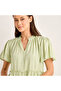 Knee Length Sleeveless Night Dress with Robe - 6