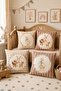 Coffee Tone Ducks Patterned 4-Piece Kids and Baby Throw Pillow Cover Set