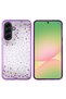 Galaxy A56 Case Camera Raised Glittery Drop Stone Silicone Butam