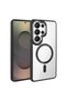 Galaxy S26 Ultra Case Magsafe Transparent Back Face Camera Raised Silicone Senk - 4