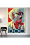 Doc Brown Pop Art Wall Covering Wall Tapestry First Quality Satin Fabric Poster