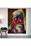 Deadpool – Girl with a Pearl Earring Wall Covering Wall Tapestry First Quality Satin Fabric Poster