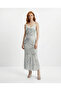 Satin midi dress