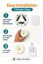 Wireless LED Cabinet Light | 3pcs Remote Control Puck Lights | COB Stick On Under Cabinet Lamp With 30 Min Timer For Wardrobe Kitchen - 6