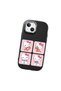 iPhone 15 Plus Compatible Case with Camera Protector Black Silicone Couple Phone Case with Kitty Pattern - 3