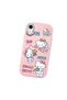 iPhone Xr Compatible Case with Camera Protector Pink Silicone Couple Phone Case with Kitty Pattern - 3