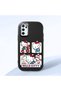 Oppo A54S Compatible Case Camera Protector Black Silicone Couple Phone Case with Kitty Pattern