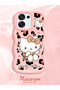 Oppo A6 Pro Compatible Case Camera Protector Pink Silicone Couple Phone Case Kitty Pattern - 2