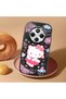 Redmi 14C Compatible Case with Camera Protector Black Silicone Couple Phone Case with Kitty Pattern - 2