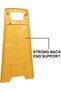 No Parking Foldable Yellow Caution Board Anti Parking Barrier Sign Board Heavy Duty Plastic Weatherproof No Parking Barrier Portable Outdoor Double Sided Folding Self Standing 60x30cm (5) - 4