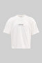 Men's Perfecte Printed Crop Oversize T-Shirt Ecru - 2