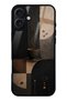 iPhone 16 Plus Black Mocha Coffee Design Glossy Phone Case