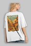 Rome Italy 2 White Oversize Country City Back Printed Unisex T-Shirt 100% Cotton Premium - 3