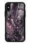 حافظة هاتف آيفون Xs Max بتصميم فراشة كروم وردي لامع