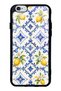 iPhone 6S Glossy Phone Case with Sapphire Lemon Tiles Design