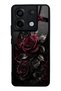 Xiaomi Redmi Note 13 Pro 5g Obsidian Burgundy Roses Design Glossy Phone Case