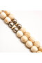 Antique Ivory & Silver Rosary 31 Beads 11.5x12mm Cream White Prayer Beads 71g Silver Chain Tassel - 4