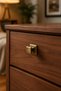 Sare Model Button Handle - Antique Yellow