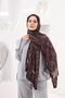 Petra Dolgun Ethnic Pattern Shawl - Brown Indigo - 3