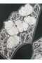 White Color Collar Sleeve Embroidery Applique Guipure Decorative Ribbon - 6