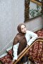 Petra Plain Viscose Shawl - Brown - 3