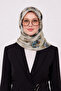 وشاح من القطن والحرير بنمط الباتيك LS2202 03-Vizon-Ekru - 2