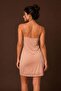 Nude Color Lace Detailed Strappy Mini Nightgown - 2