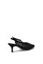 Elit Fls049-3438C Women's Classic Heeled Shoes Black - 5