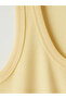 Vizyon New Season Yellow U-Neck Women's Undershirt - 6