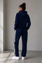 Women's Striped Detail Hooded Tracksuit Set - 2