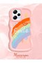 Redmi Note 12 Pro 5g Compatible Case Camera Protector Pink Silicone Couple Phone Case Rainbow Pattern - 2