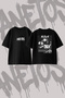 Sza Artist_3 Design Back Printed Cotton Black Oversize T-Shirt